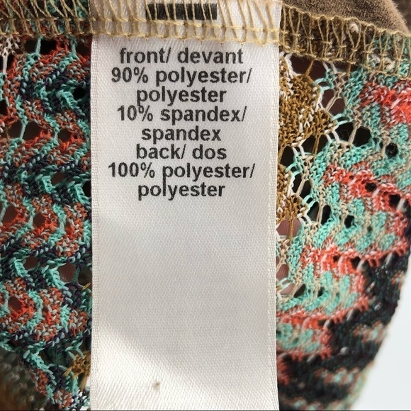 Maurices Fringe Boho Elephant Tribal Tank Top Shirt Safari Brown Size XS - Picture 6 of 9